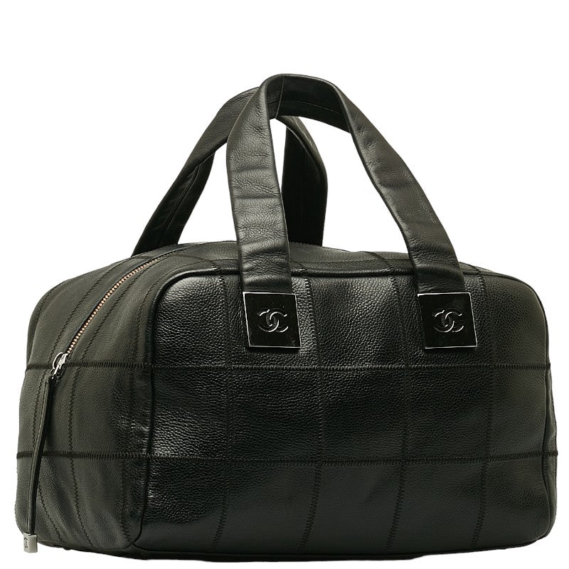 New 1:1 Rep Top Quality Chanel Coco Handbag Mini Boston Bag Black Leather  Chanel