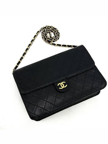 Matrace Lambskin Flap Shoulder Bag Chanel