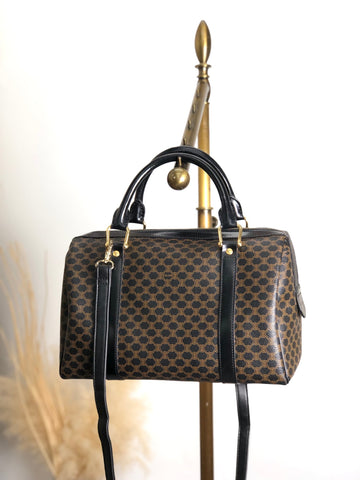 CELINE Macadam Two-way Small Boston bag Shoulder bag Black New 1:1 gsp5mv
