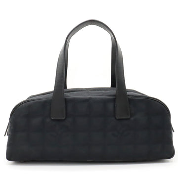 Top Quality Chanel New Label Line Mini Boston Bag Nylon Jaguar Black Black A15828