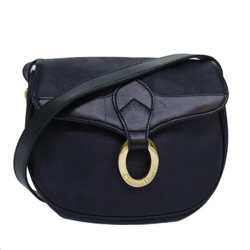 CHRISTIAN Top quality Dior Trotter Canvas Shoulder Bag Navy Auth ep4803