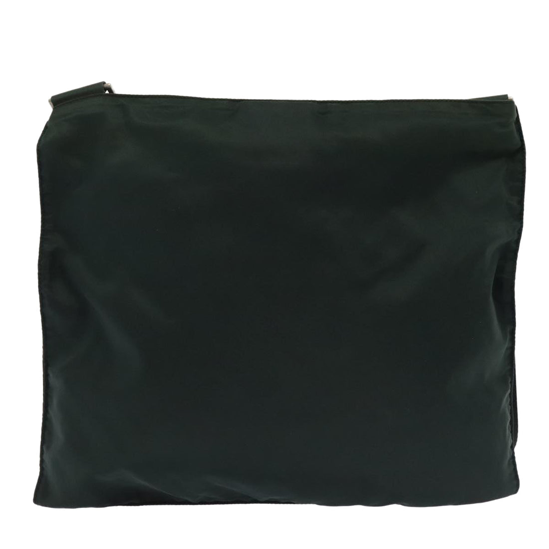 PRADA Shoulder Bag Nylon Green Silver Auth ep5529