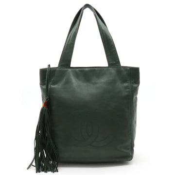 New 1:1 Rep Top Quality Chanel New 1:1 Rep Top Quality Chanel COCOMARK TASELL FRINGE Tote BAG Semi-sder leather dark green
