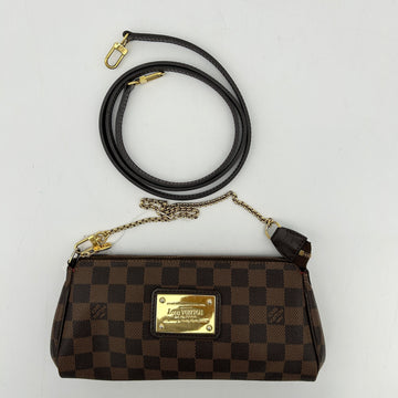 Louis Vuitton Eva Damier Ebene Canvas Red Crossbody Bag
