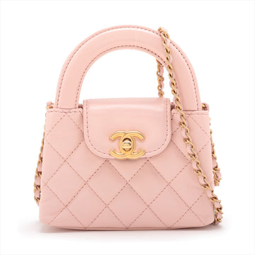 New 1:1 Rep Top Quality Chanel Lambskin  Chain Shoulder Bag Pink G  AP3435