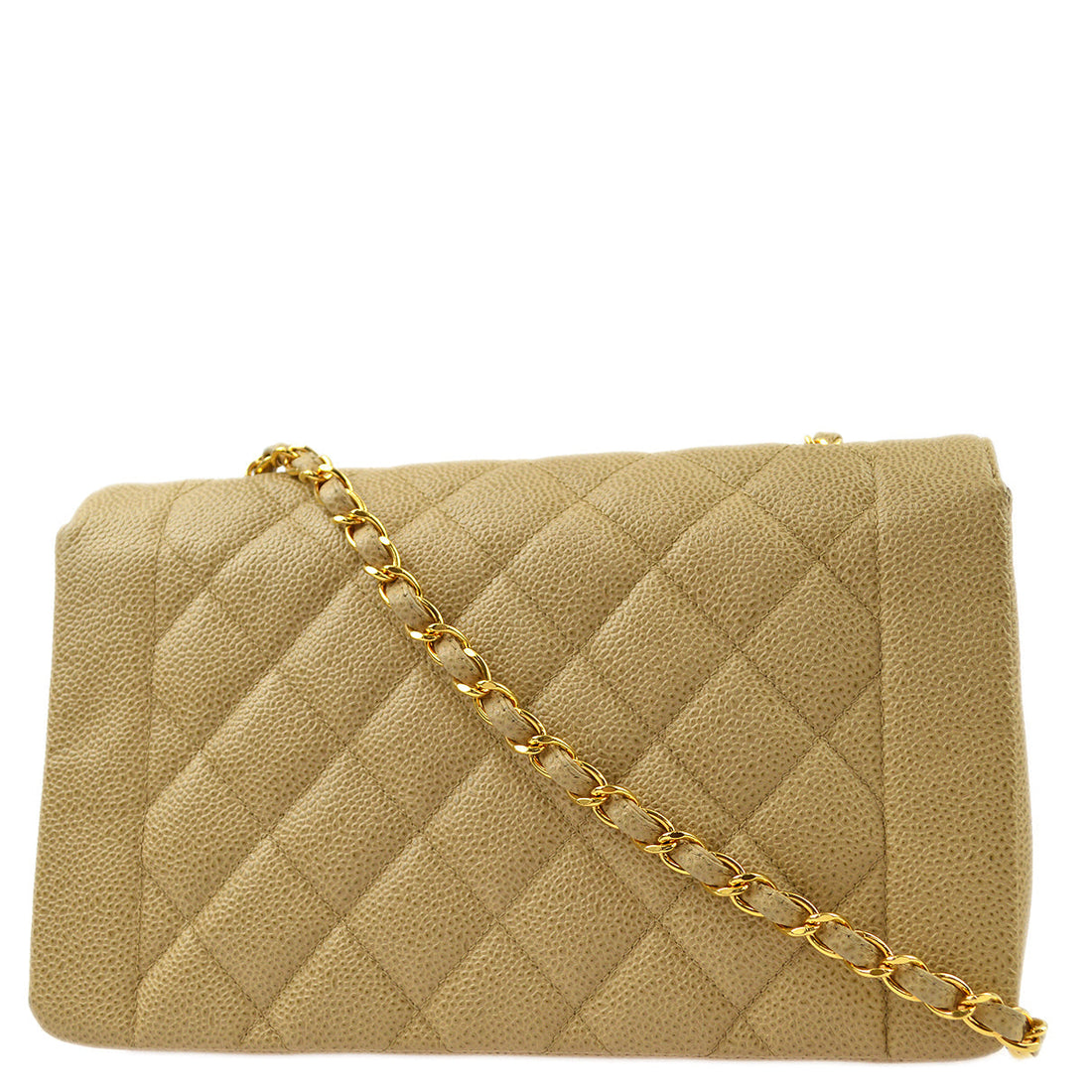 New 1:1 Rep Top Quality Chanel Beige Caviar Medium Diana Shoulder Bag