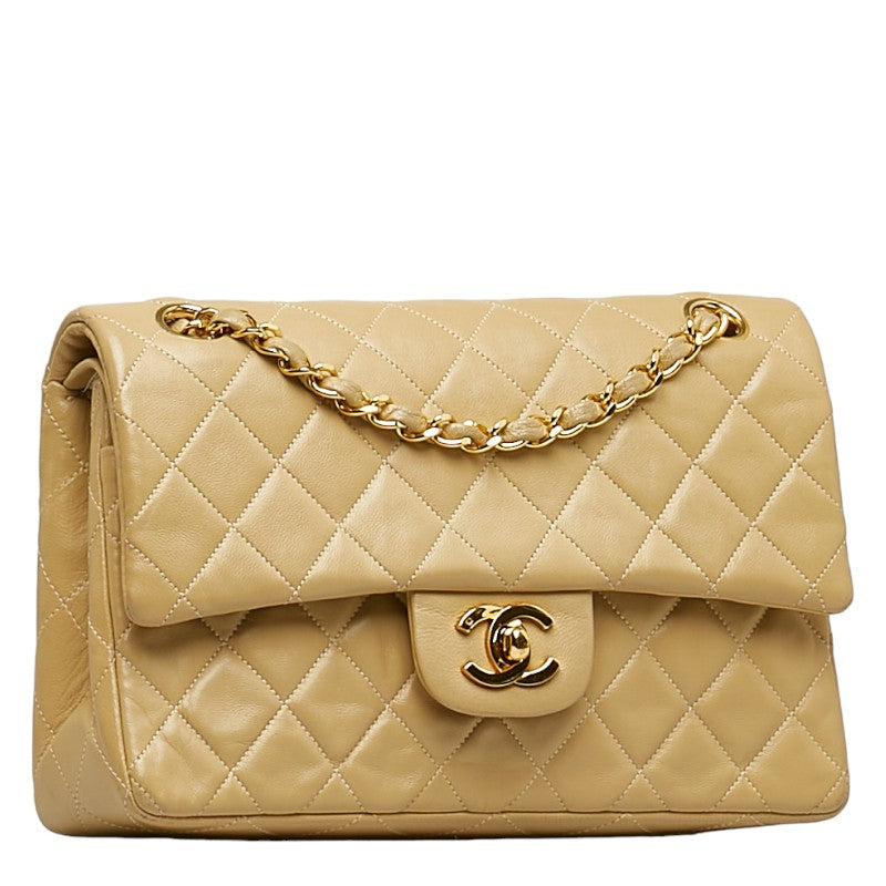 New 1:1 Rep Top Quality Chanel Matrace 23 Cocomark Double Flap Gold  Chain houlder Bag Beige   CHANEL