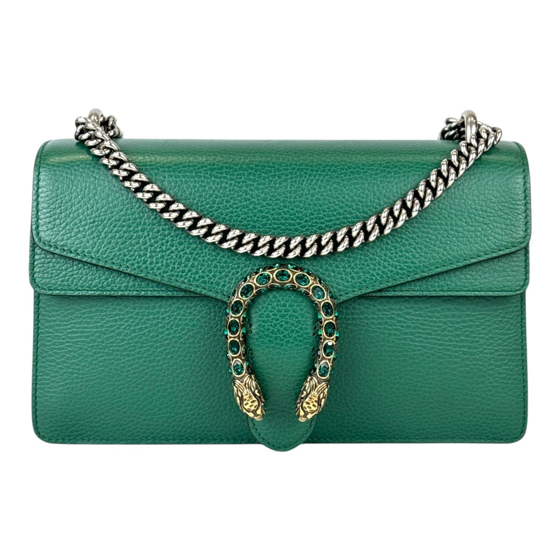 Gucci Dionysus Medium Green Leather Bag