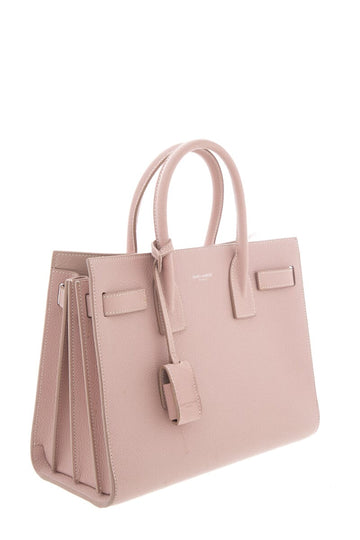 Saint Laurent Blush Sac De Jour Leather Handbag AS IS