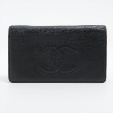 New 1:1 Rep Top Quality Chanel Coco Leather Wallet Black Silver Gold   Race Up Race Up