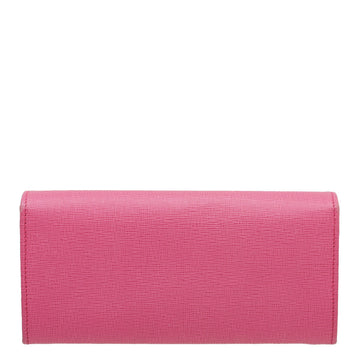 Fendi Pink Crayons Continental Wallet