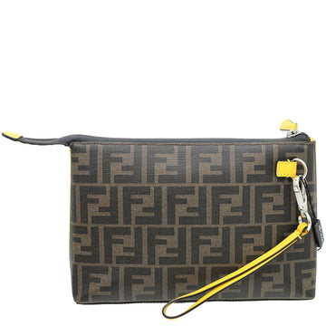 Fendi Bicolor FF Label Logo Medium Pouch