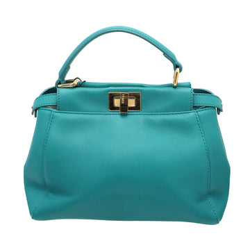 Fendi Teal Peekaboo Mini Bag