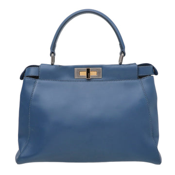 Fendi Blue Peekaboo Regular Bag