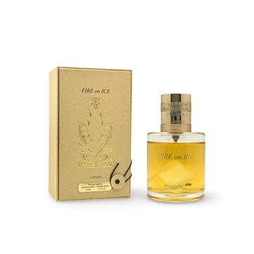 Lattafa Fire On Ice – Fruity, Spicy, Woody, Ambery – Eau de Parfum Spray Long-Lasting Fragrance for Unisex, 3.71 Ounce / 110 ml Perfume