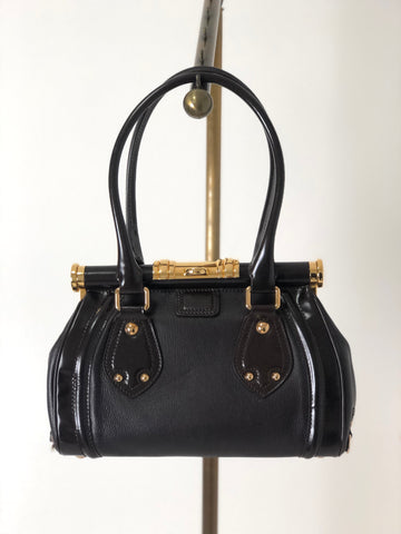CELINE  Metal Clasp Leather Handbag Brown New 1:1 a6g24w