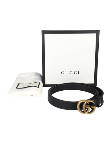 Gucci GG Belt 80cm Black with Box & Dustbag