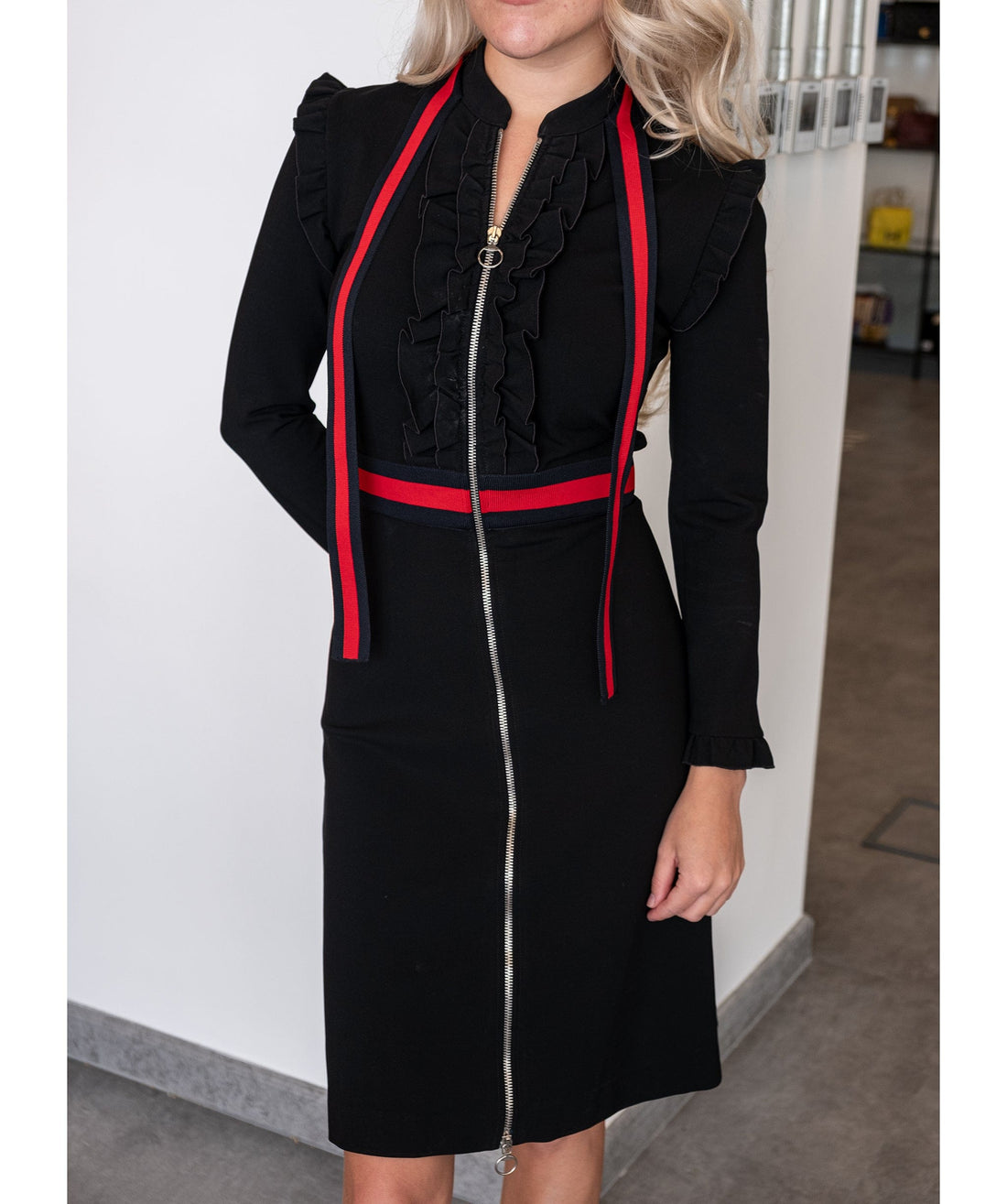 Gucci Dress Black with red RJC3200