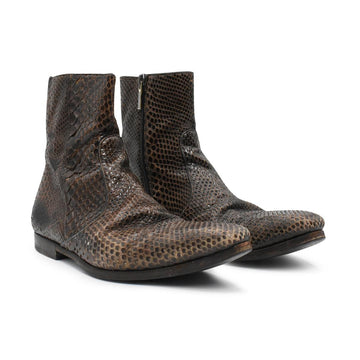 Gucci Snakeskin Boots - Men's 7