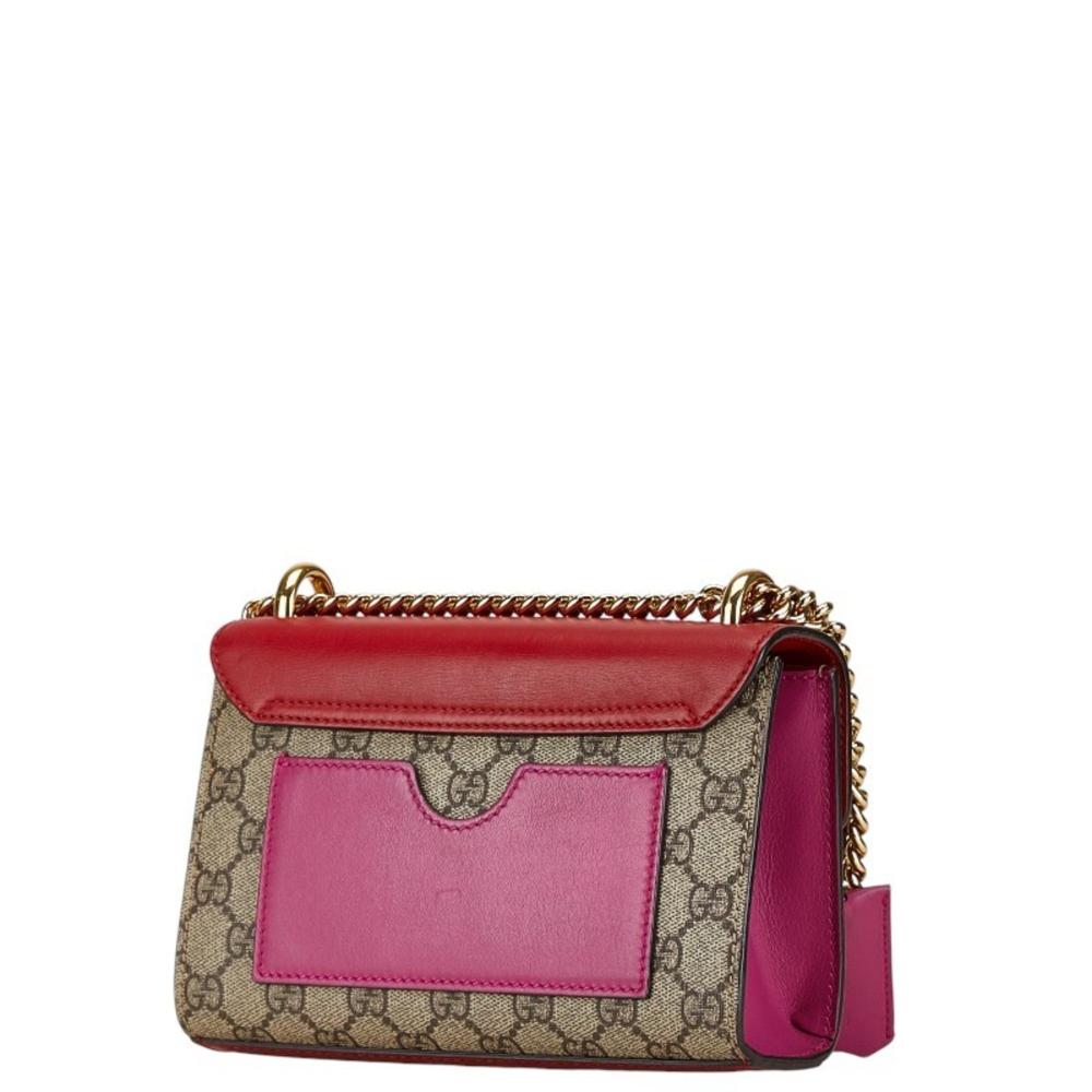 Red Leather Gucci Shoulder Bag
