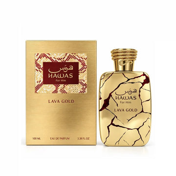 Hawas Lava Gold for Him Eau de Parfum 100ml by Rasasi, Perfume