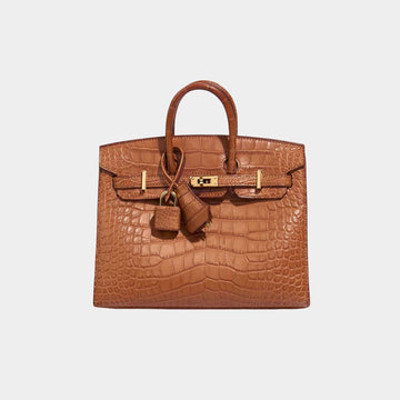 Birkin 20 Alligator Mississippi Gold GHW