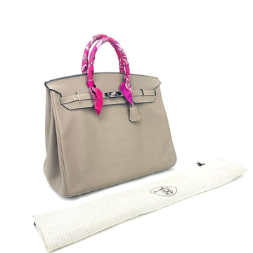 HERMÈS Togo Birkin 40 -Étoupe Grey