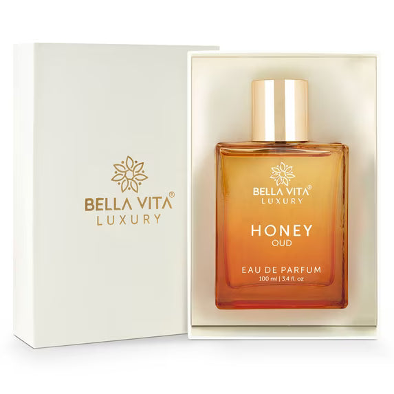 Bellavita Luxury HONEY OUD Eau De Parfum Unisex Perfume For Men & Women with Floral-Fruity flavour & Fresh Scent EDP Fragrance, 100 ML