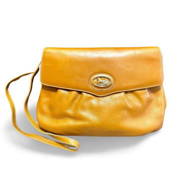 Celine New 1:1 tanned brown leather shoulder bag with golden logo and carriage