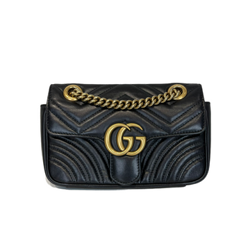 Gucci GG Marmont Mini Matelassé Black