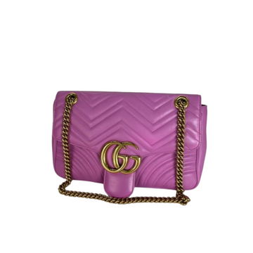 Gucci Medium GG Marmont Calfskin Pink GHW