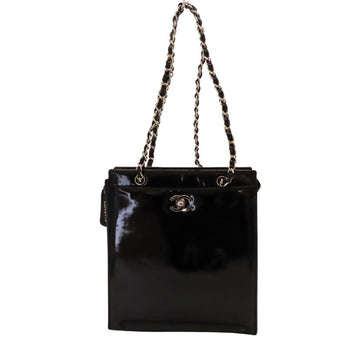Top Quality Chanel Patent Leather Shoulder Bag Black