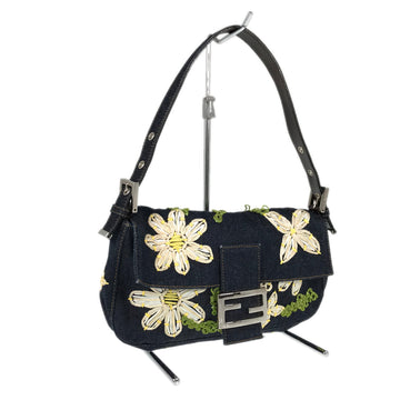 FENDI flower denim bucket bag Handbag