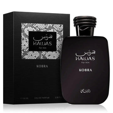 Rasasi Men's Hawas Kobra EDP Spray 3.4 oz Fragrances 100ml Perfume