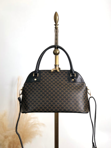 CELINE Macadam Two-way Handbag Shoulder bag Black New 1:1 zmn3dz