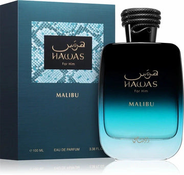 Rasasi Men's Hawas Malibu EDP Spray 3.4 oz Fragrances 100ml Perfume
