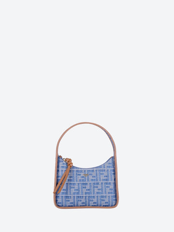Fendi Women Mini Fendessence Denim Ff Leather Mini Bag