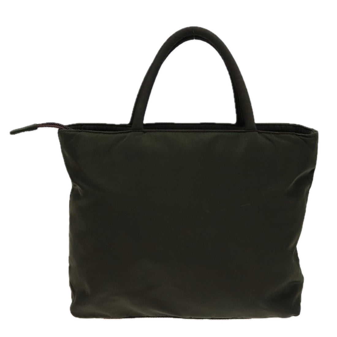 PRADA Hand Bag Nylon Khaki Auth mr282