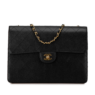 Top Quality Chanel Caviar Skin Matelasse 30 Single Flap Chain Shoulder Bag