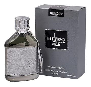Dumont Nitro Elixir 3.4 Fl Oz Extrait De Parfum for Men 100ml Perfume