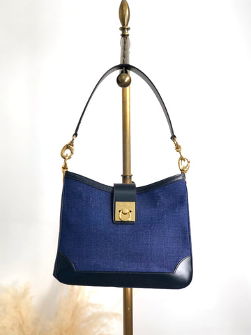 CELINE Gancini Shoulder bag Navy New 1:1 nnpwss