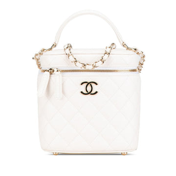 Top Quality Chanel Caviar Skin Matelasse Vanity Bag