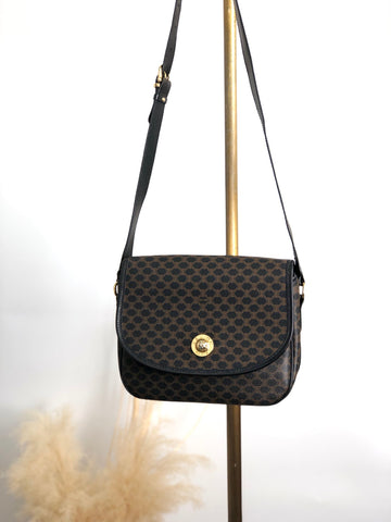 CELINE Macadam Starball Flap Shoulder bag Black New 1:1 a8awaa
