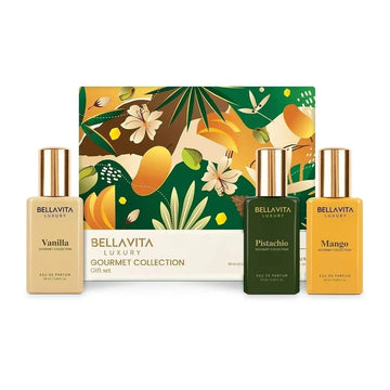 BellaVita Gourmet Perfume Gift Set | Vanilla, Mango & Pistachio 80ml Perfume