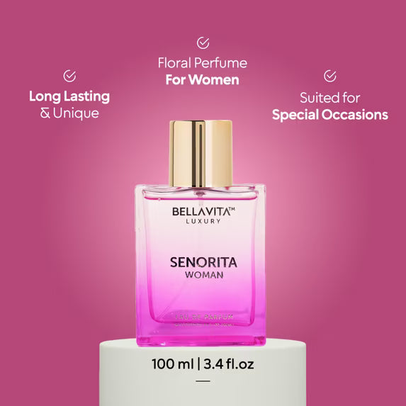 BELLAVITA SENORITA Woman, Perfume for Women, 3.4 oz EDP Spray 100ml Perfume