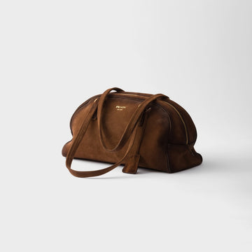 Prada Bowling medium suede bag