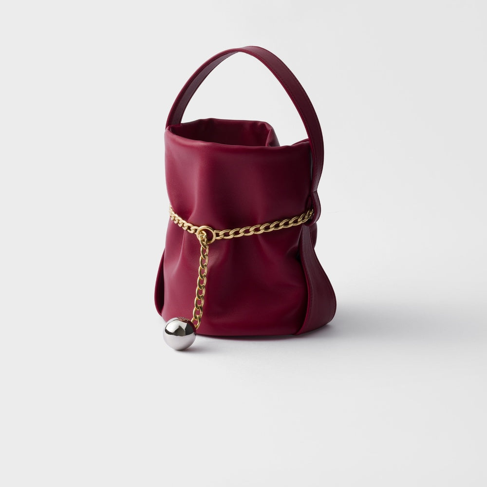 Prada Petit Sac Noir mini nappa leather bucket bag