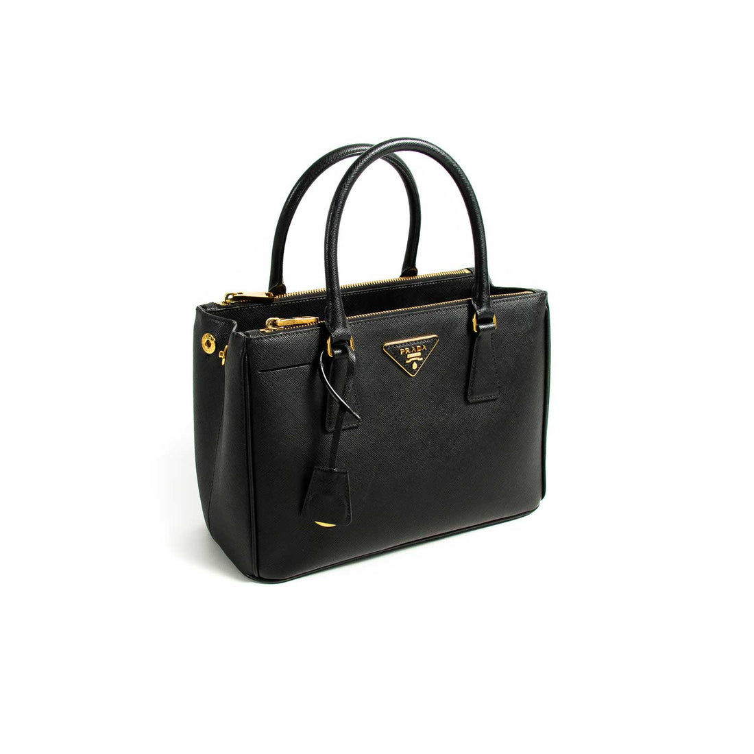 Prada Small Galleria Saffiano Double Zip Tote Bag