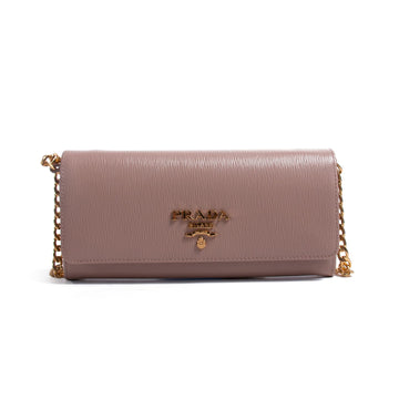 Prada Saffiano Leather Wallet on Chain