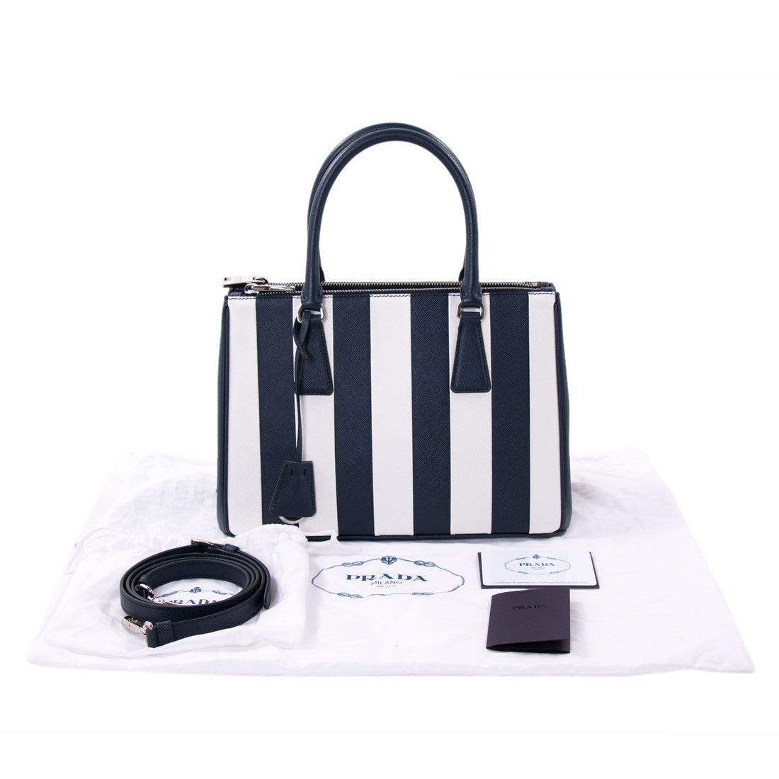 Prada Saffiano Lux Galleria Double Zip Tote